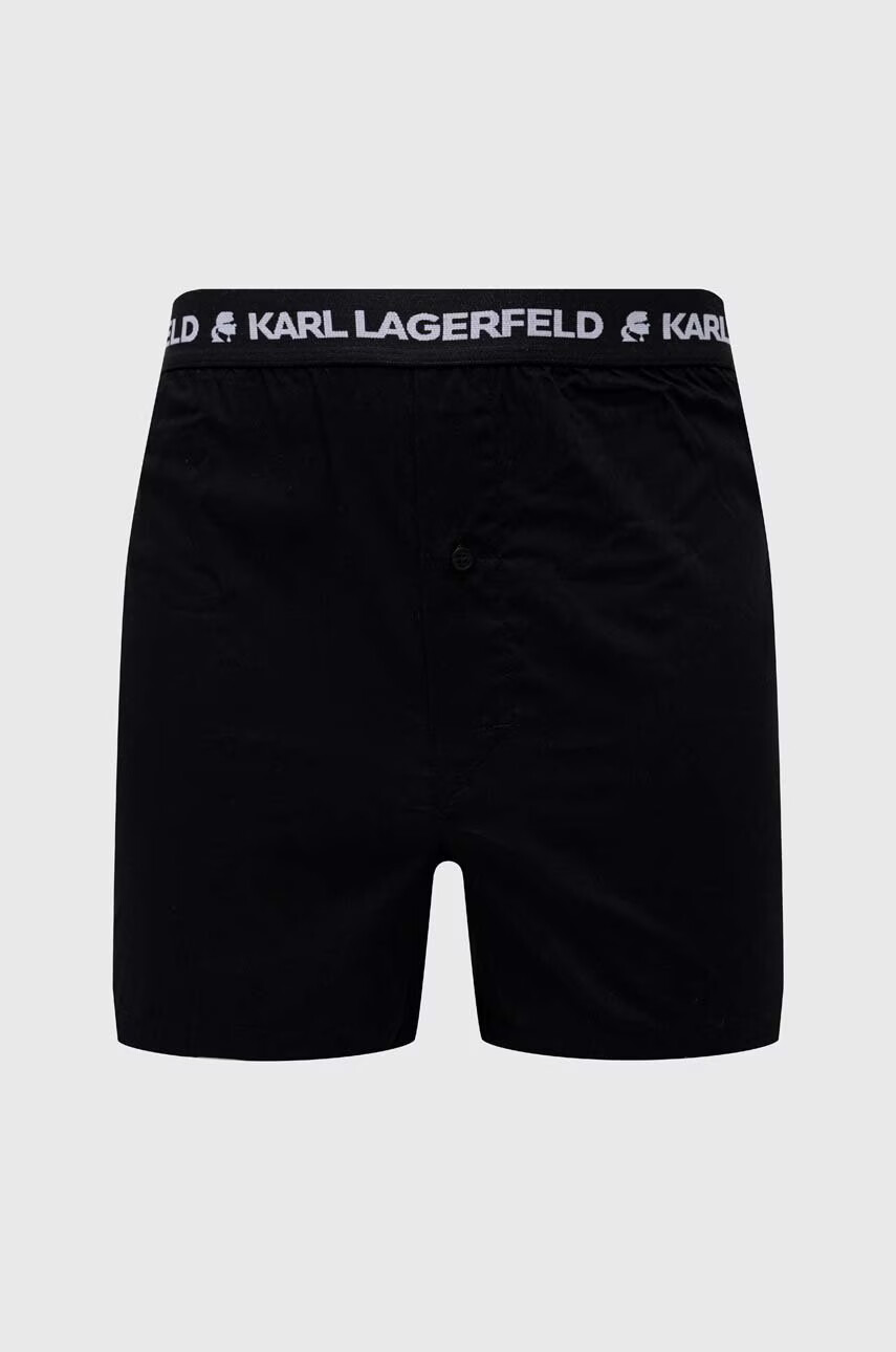 Karl Lagerfeld Памучни боксерки в тъмносиньо - Pepit.bg