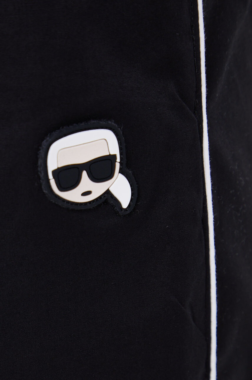Karl Lagerfeld Пижама дамска в черно - Pepit.bg