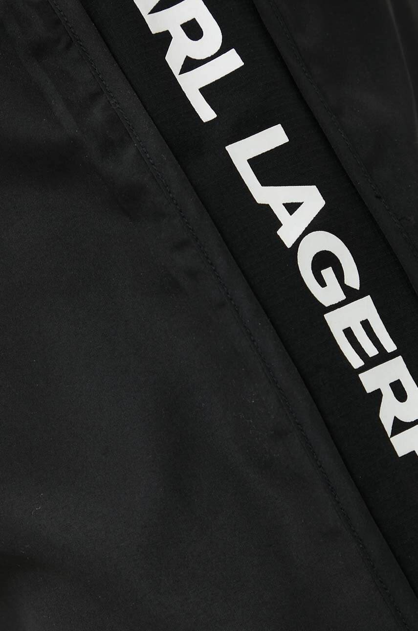Karl Lagerfeld Плувни шорти в черно - Pepit.bg