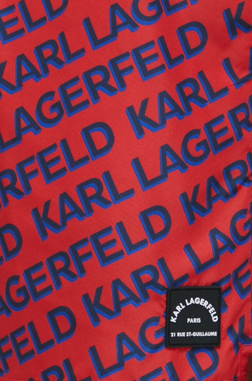 Karl Lagerfeld Плувни шорти в червено - Pepit.bg