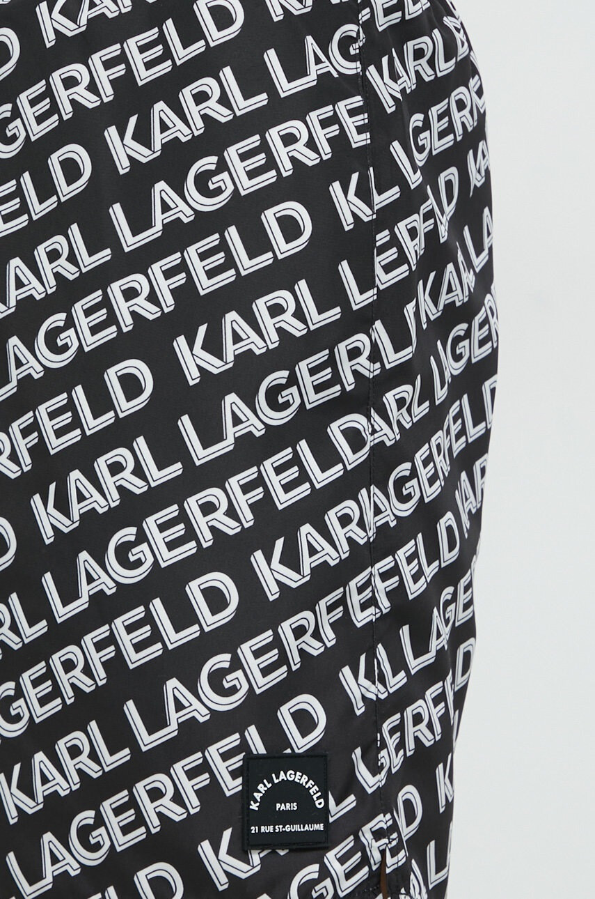 Karl Lagerfeld Плувни шорти в черно - Pepit.bg