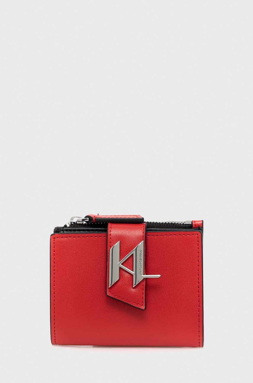 Karl Lagerfeld Портфейл в червено - Pepit.bg