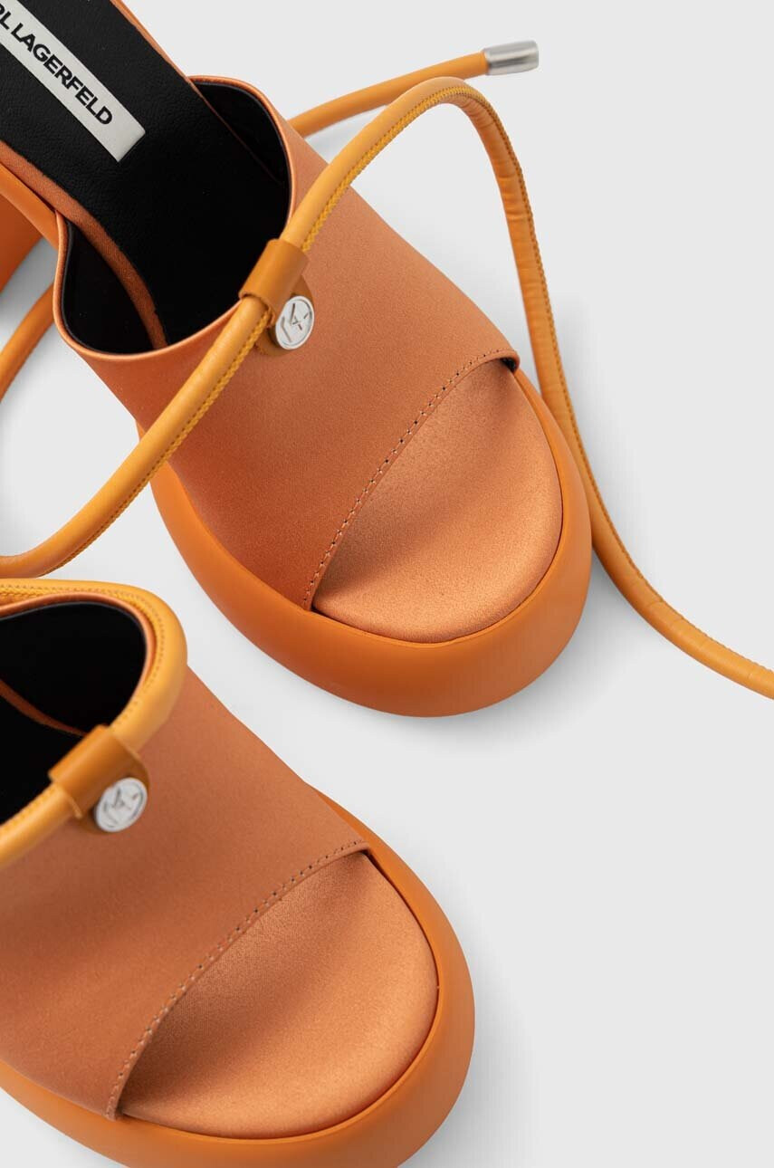 Karl Lagerfeld Сандали ASTRAGON HI в оранжево KL33725 - Pepit.bg