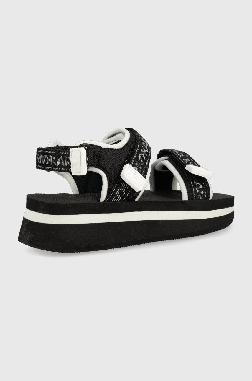 Karl Lagerfeld Сандали Velocita Wedge Kc в черно с платформа KL81905 - Pepit.bg