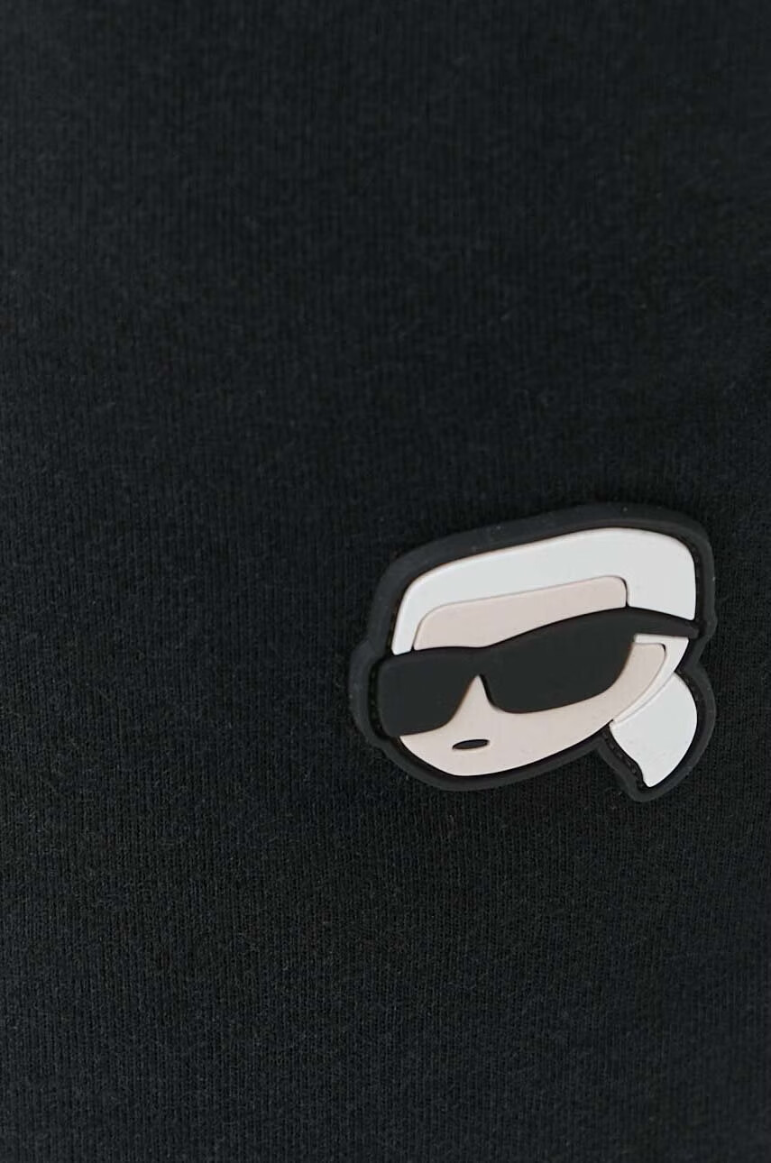 Karl Lagerfeld Спортен панталон в черно с апликация - Pepit.bg