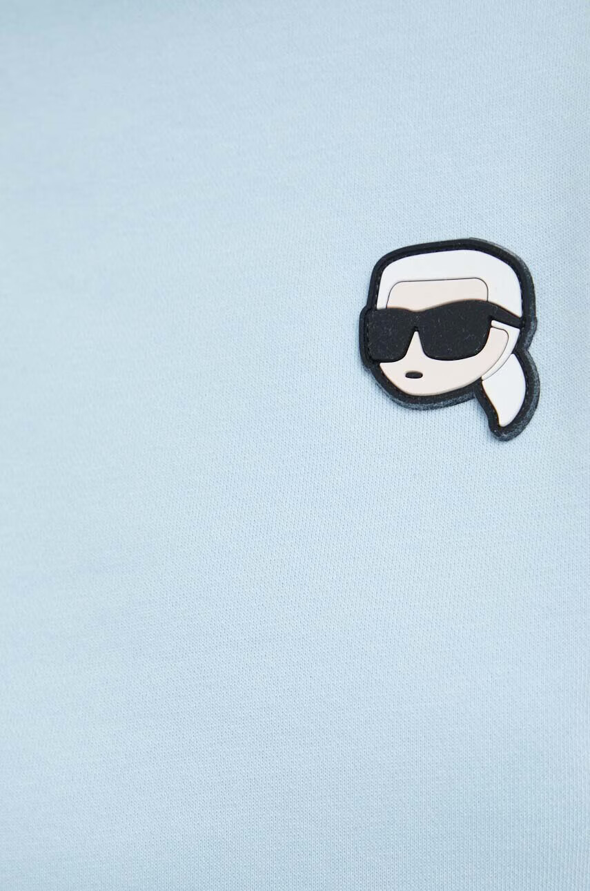 Karl Lagerfeld Суичър в синьо с апликация - Pepit.bg