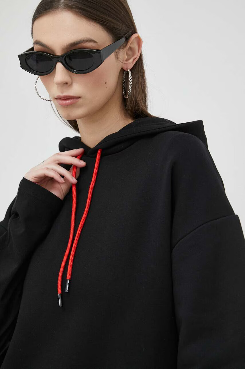 Karl Lagerfeld Суичър x Disney в черно с качулка с апликация - Pepit.bg