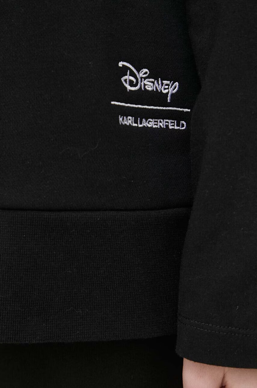 Karl Lagerfeld Суичър x Disney в черно с качулка с апликация - Pepit.bg