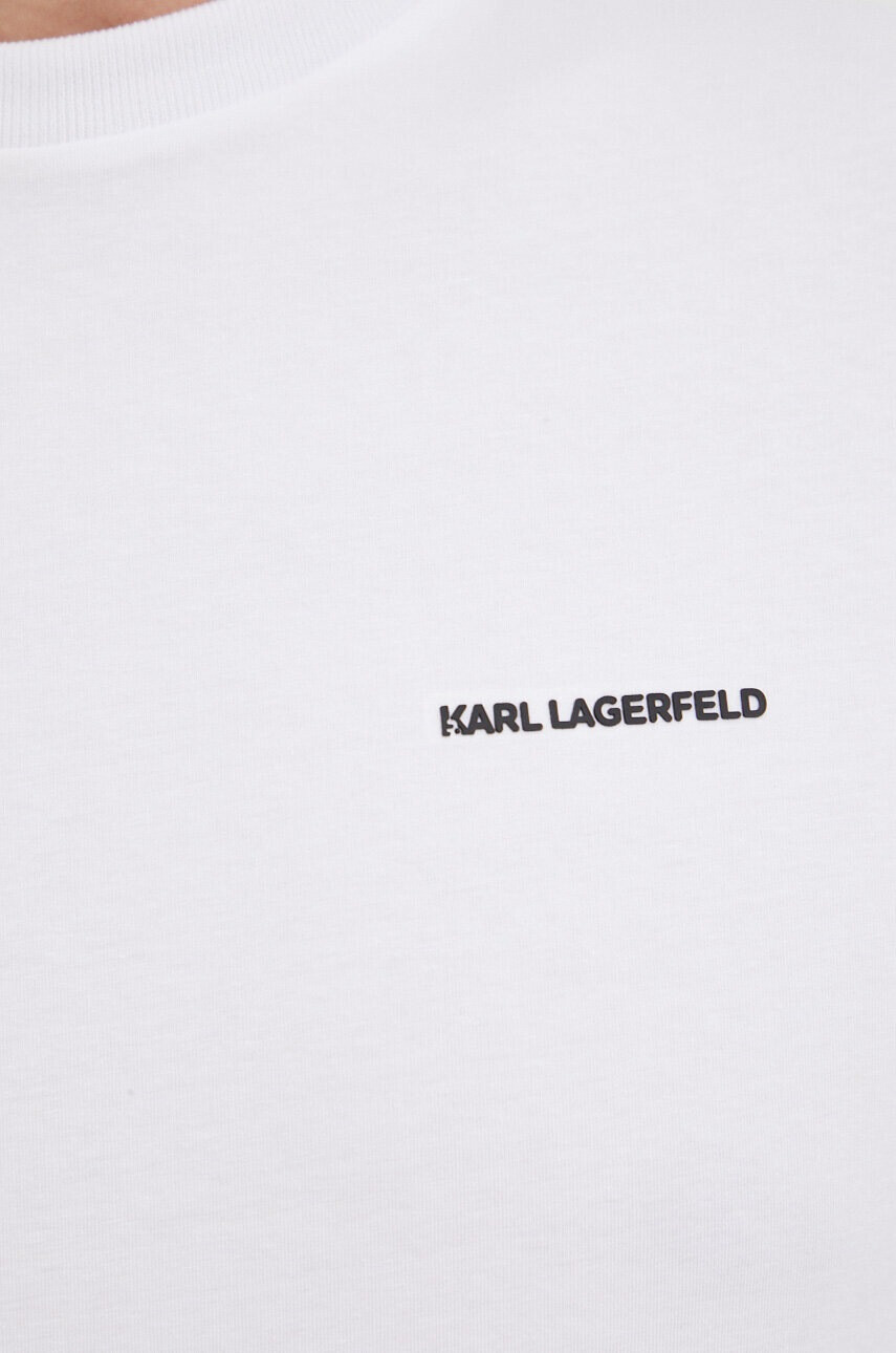 Karl Lagerfeld Тениска в бяло с принт - Pepit.bg