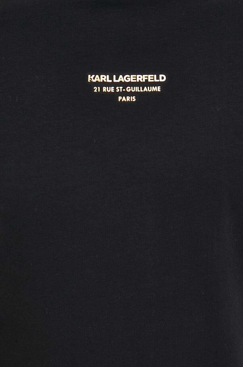 Karl Lagerfeld Тениска в черно - Pepit.bg
