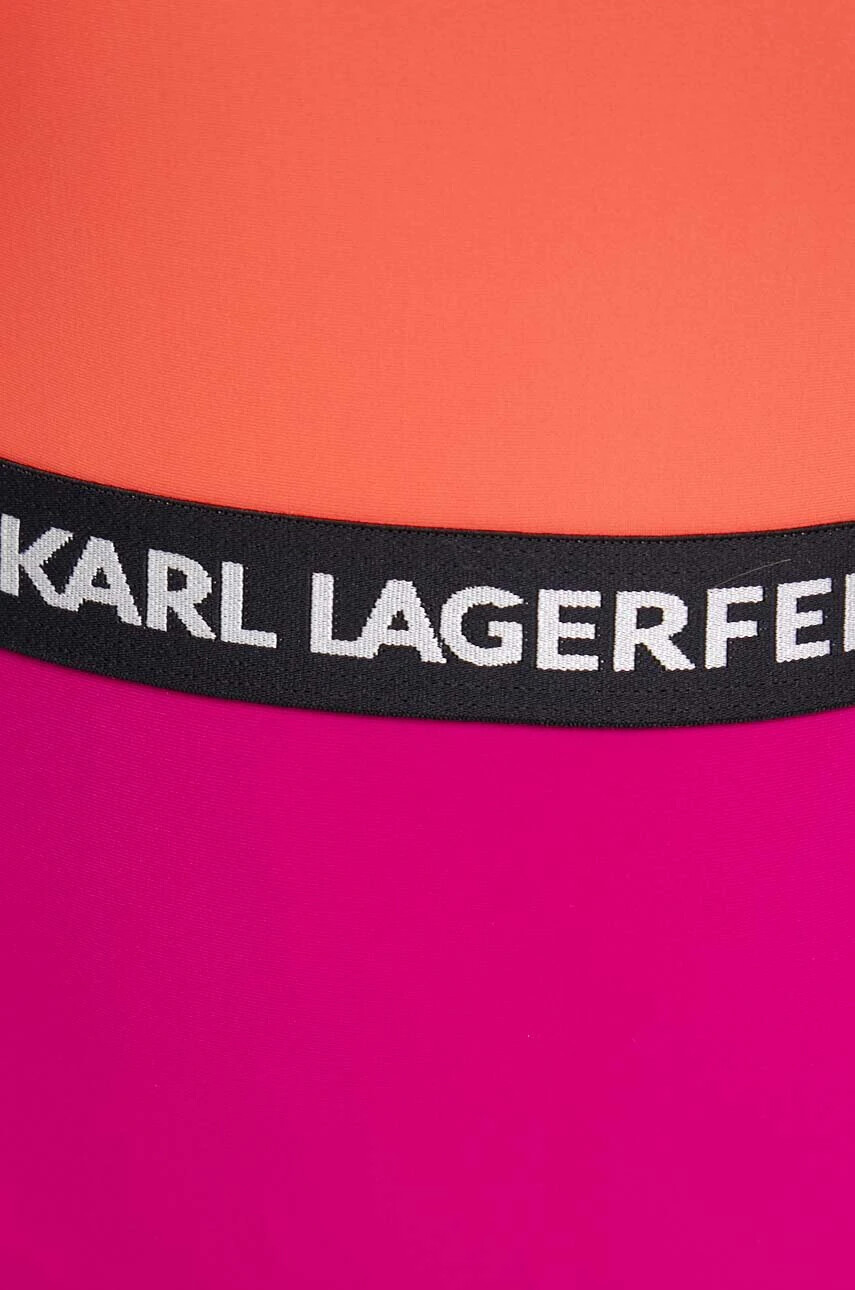 Karl Lagerfeld Цял бански в розово с мека чашка - Pepit.bg