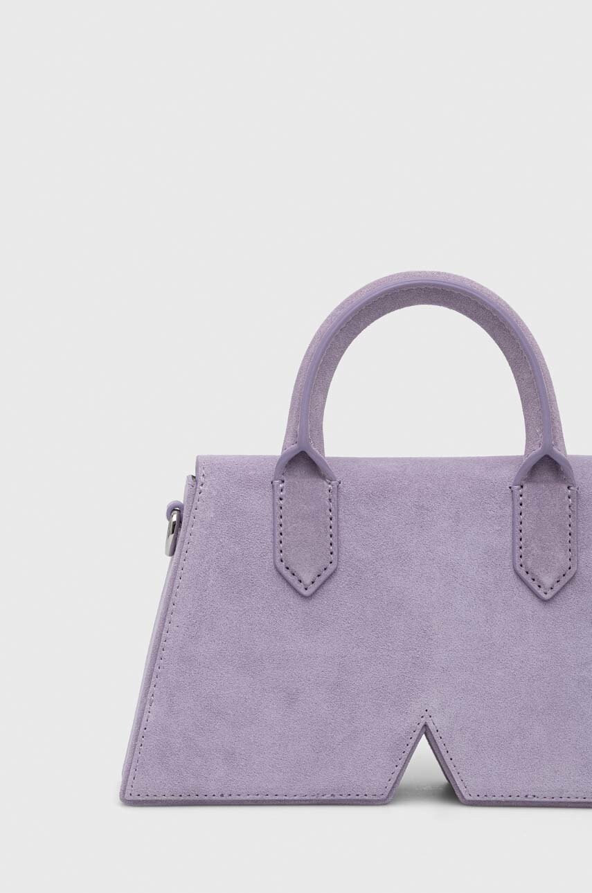 Karl Lagerfeld Велурена чанта ICON K CROSSBODY SUEDE - Pepit.bg