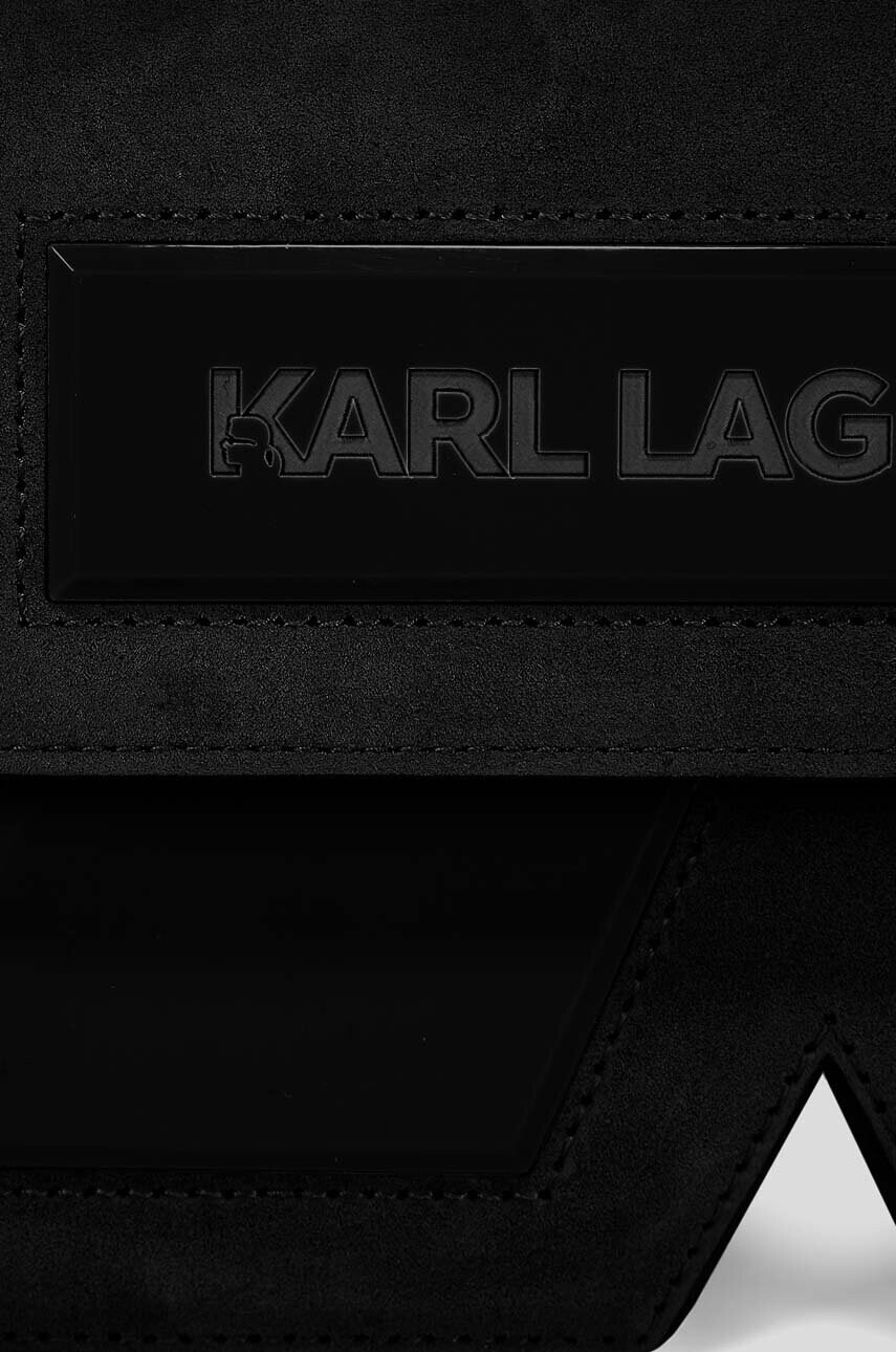 Karl Lagerfeld Велурена чанта - Pepit.bg