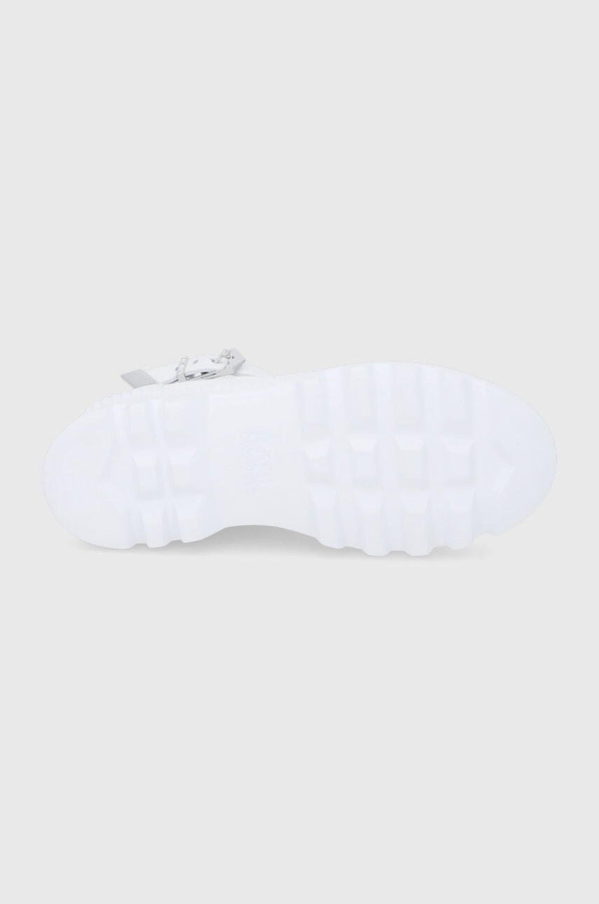 Karl Lagerfeld Високи кецове Trekka Ii дамски в бяло - Pepit.bg