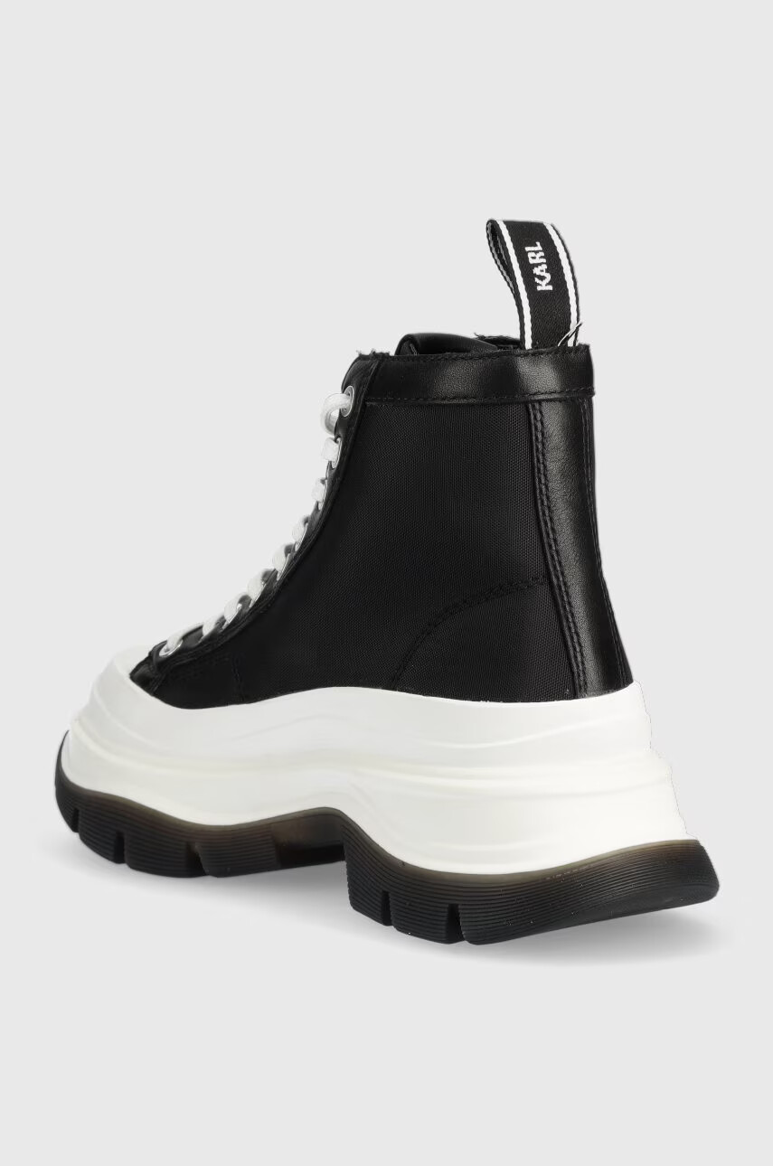 Karl Lagerfeld Високи кецове Kl42949 Luna в черно - Pepit.bg