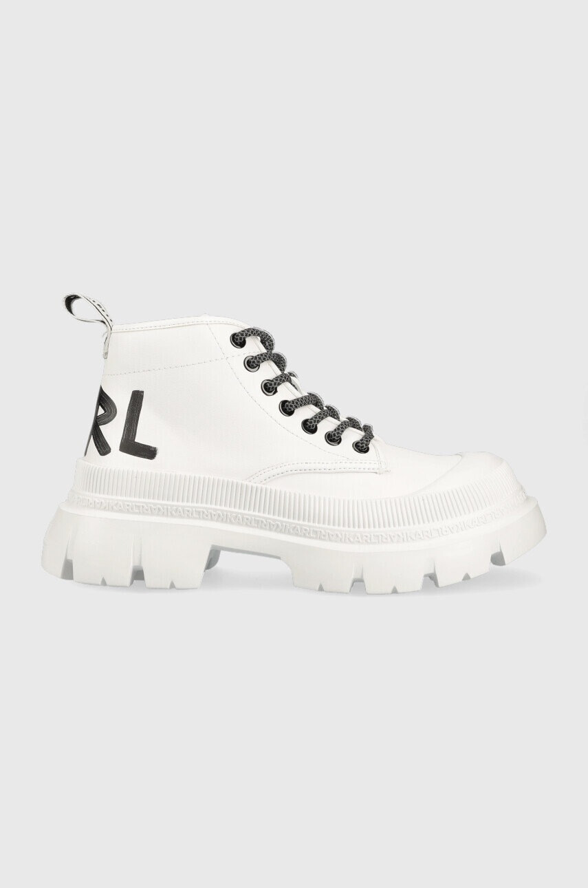 Karl Lagerfeld Високи кецове KL43520 TREKKA MAX в бяло KL43520 - Pepit.bg