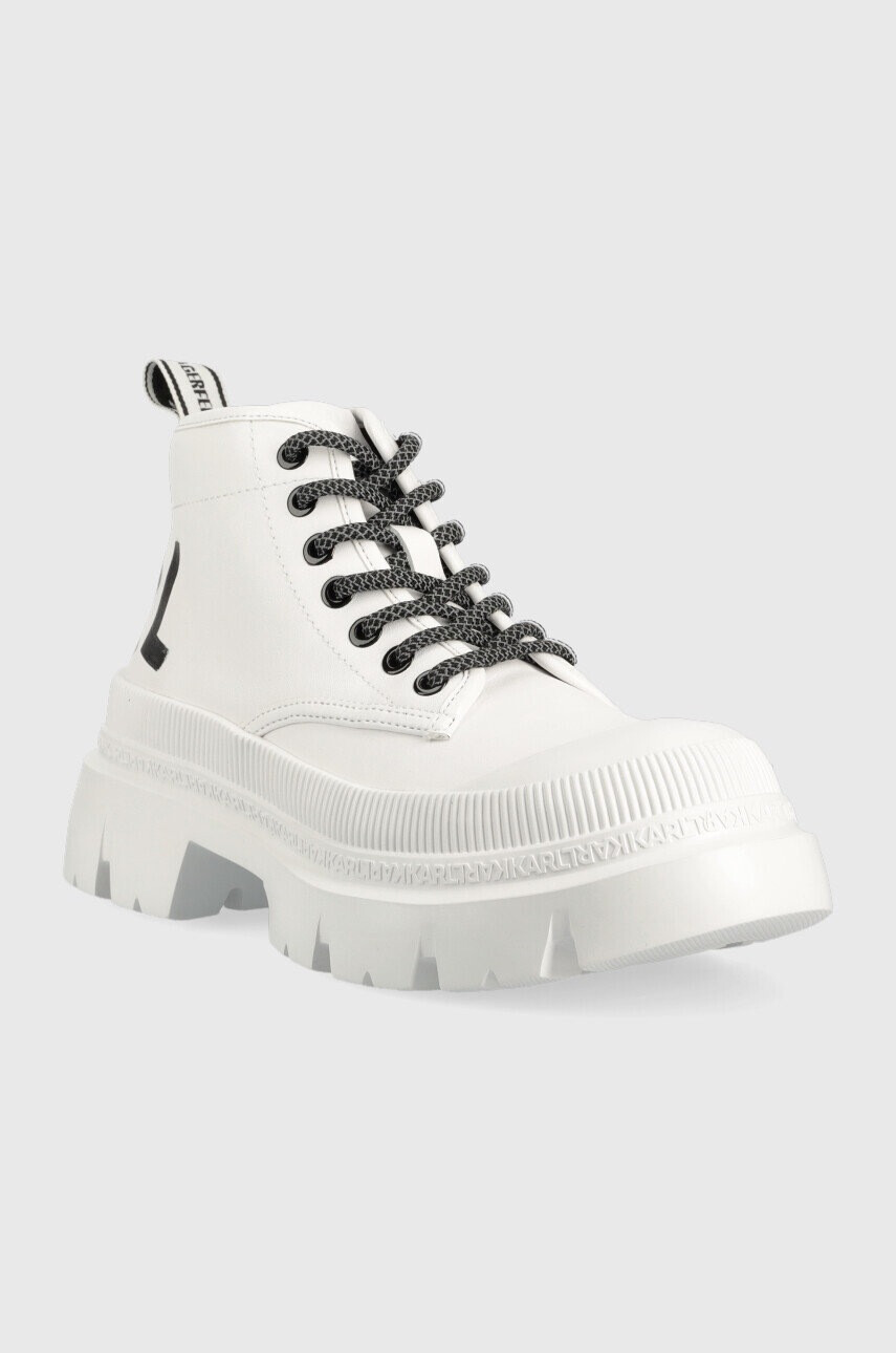 Karl Lagerfeld Високи кецове KL43520 TREKKA MAX в бяло KL43520 - Pepit.bg
