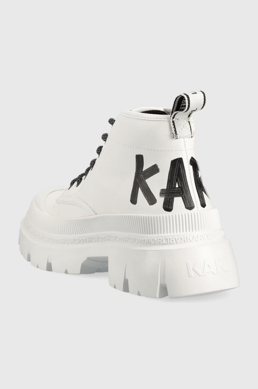 Karl Lagerfeld Високи кецове KL43520 TREKKA MAX в бяло KL43520 - Pepit.bg