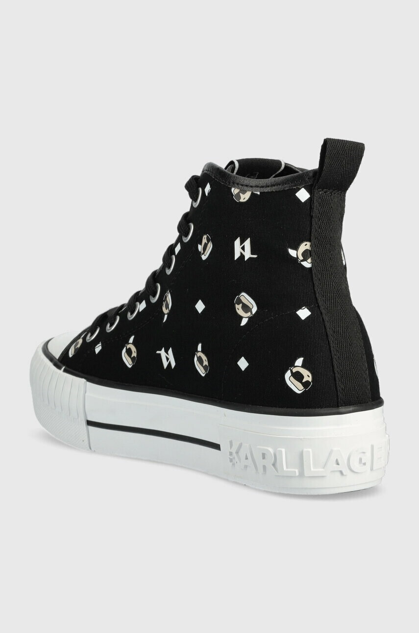 Karl Lagerfeld Високи кецове KL60445 KAMPUS MAX в черно - Pepit.bg
