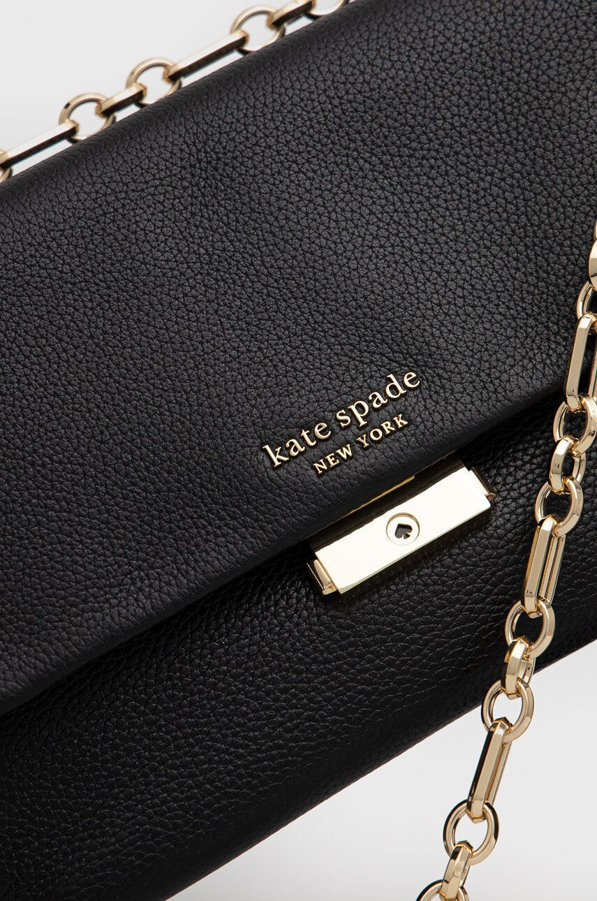 Kate Spade Кожена чанта в черно - Pepit.bg