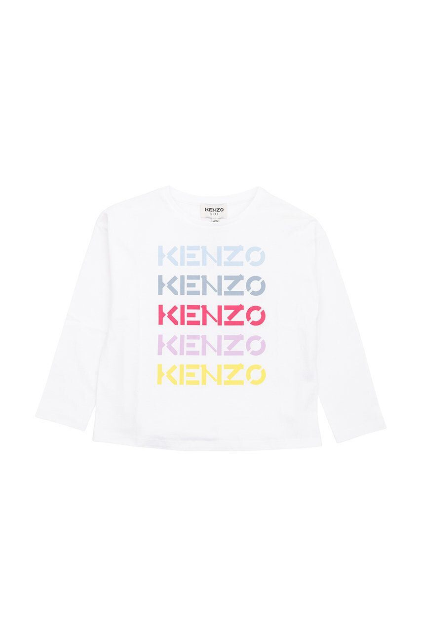 Kenzo kids Детска блуза с дълги ръкави в бяло - Pepit.bg