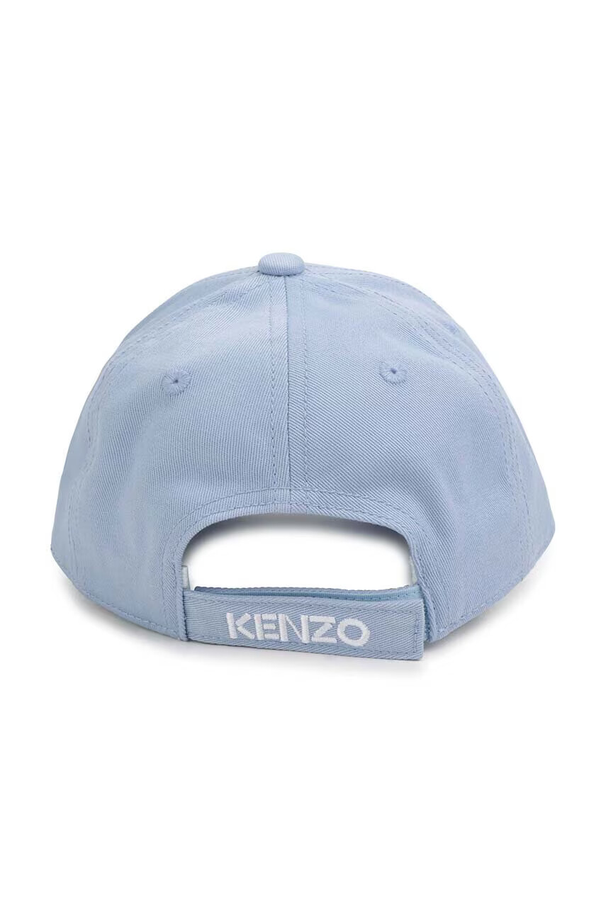 Kenzo kids Детска шапка в синьо с апликация - Pepit.bg