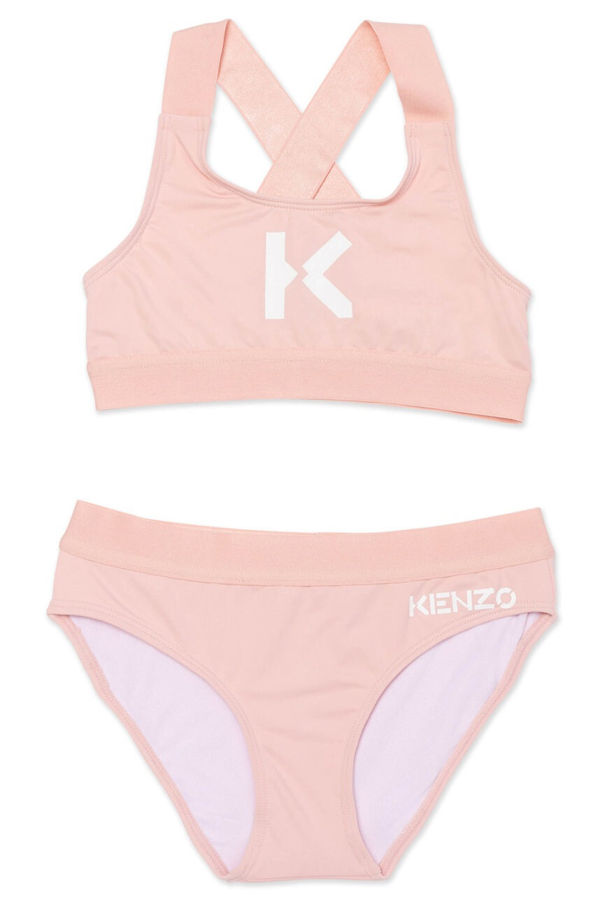 Kenzo kids Детски бански костюм в розово - Pepit.bg