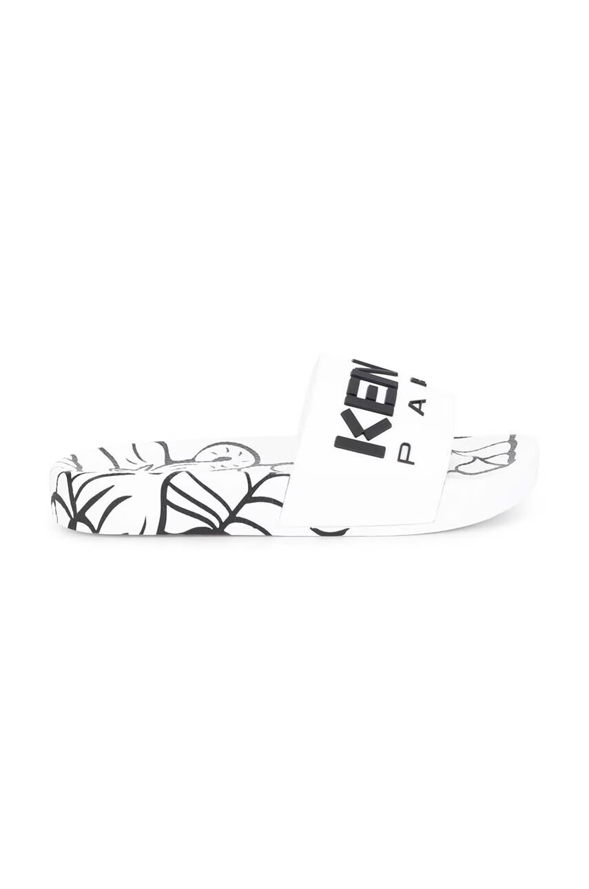 Kenzo kids Детски чехли в бяло - Pepit.bg