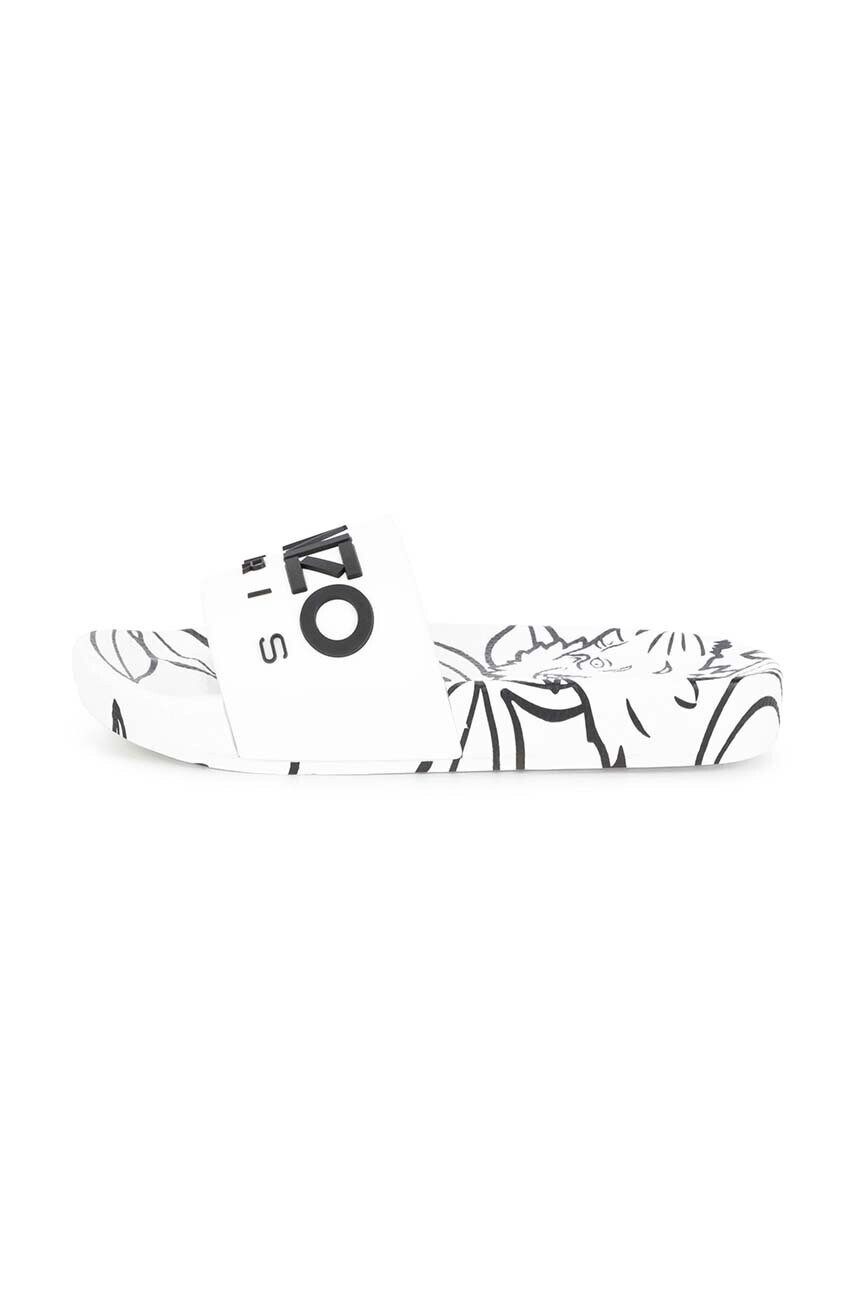 Kenzo kids Детски чехли в бяло - Pepit.bg