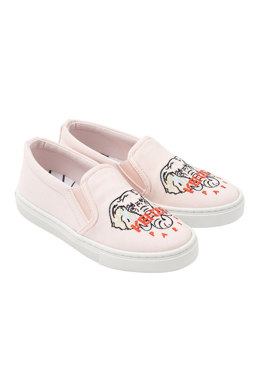 Kenzo kids Детски ниски кецове в розово - Pepit.bg