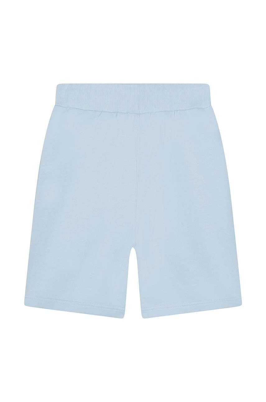 Kenzo kids Детски памучен къс панталон в синьо - Pepit.bg