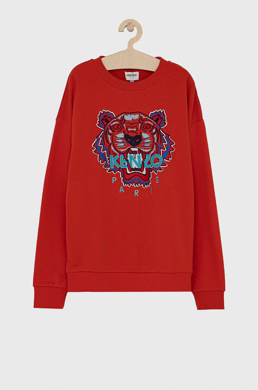 Kenzo kids Детски памучен суичър 164 cm - Pepit.bg