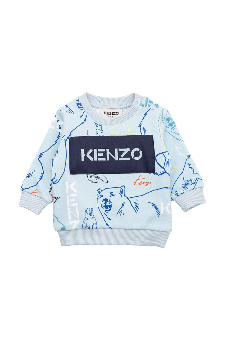 Kenzo kids Детски памучен суичър с десен - Pepit.bg