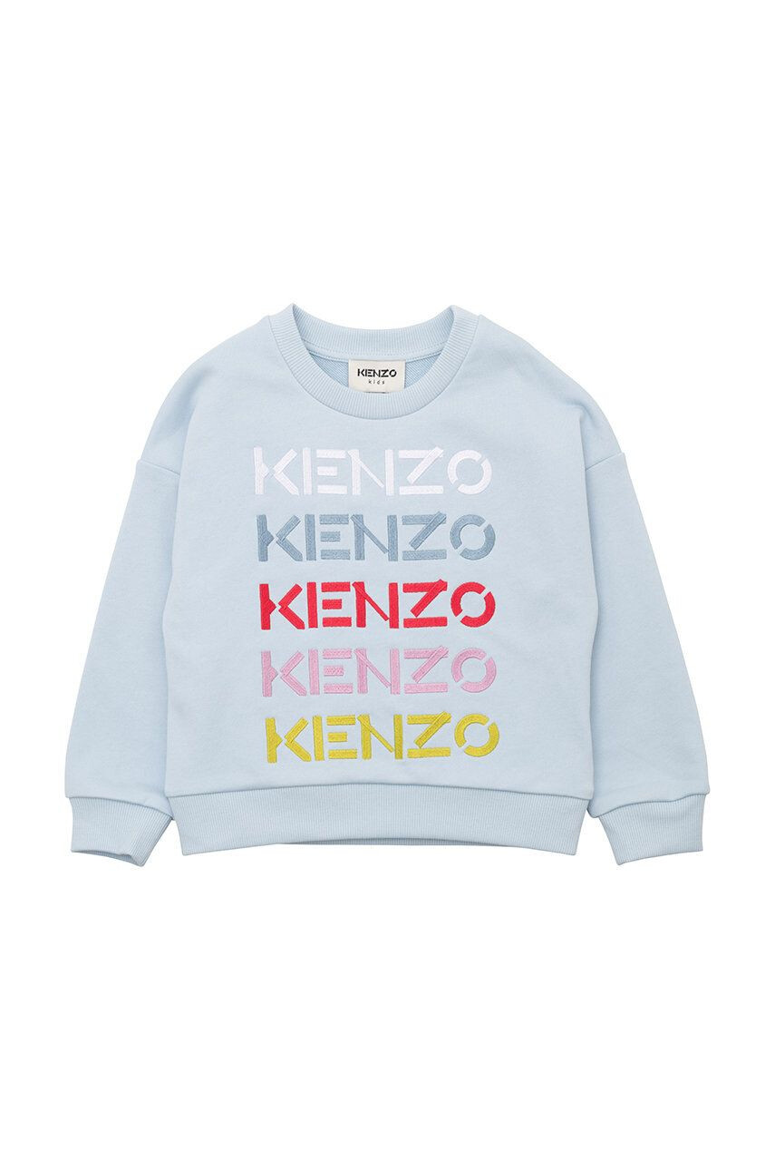 Kenzo kids Детски памучен суичър с апликация - Pepit.bg