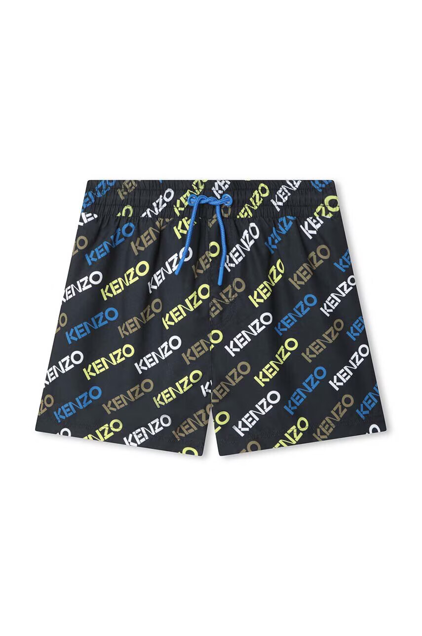 Kenzo kids Детски плувни шорти в черно - Pepit.bg