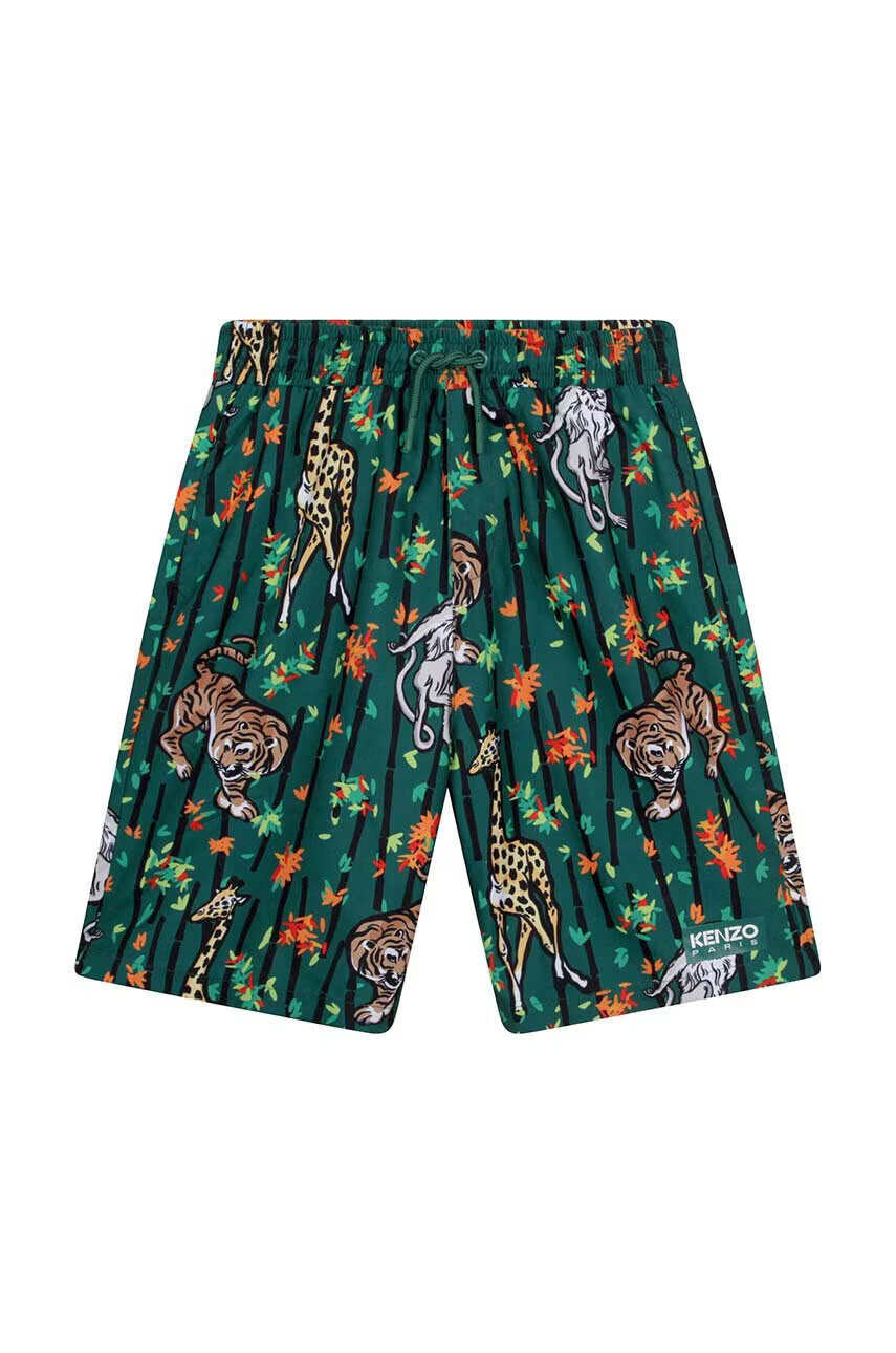 Kenzo kids Детски плувни шорти в зелено - Pepit.bg