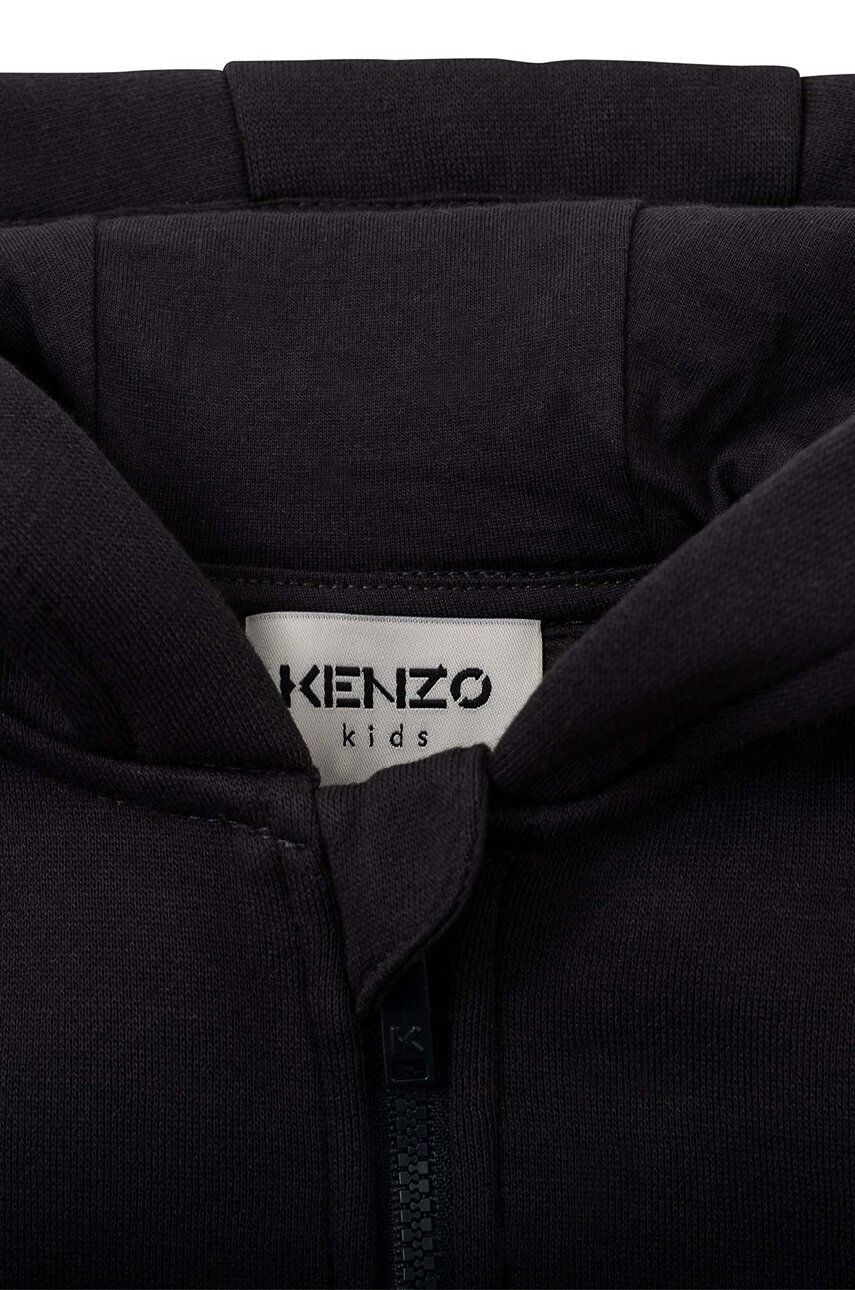 Kenzo kids Детски суичър в сиво с принт - Pepit.bg