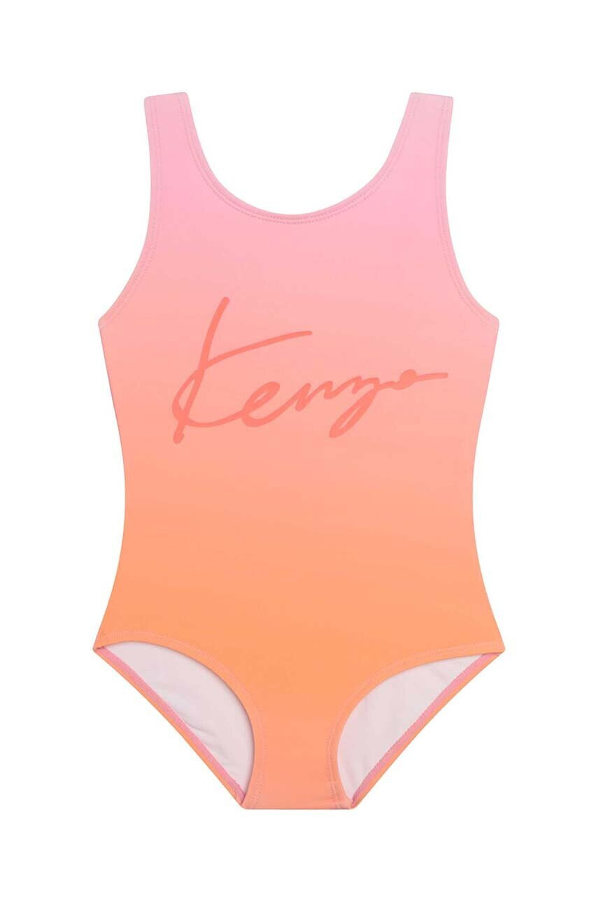 Kenzo kids Детски цял бански в оранжево - Pepit.bg