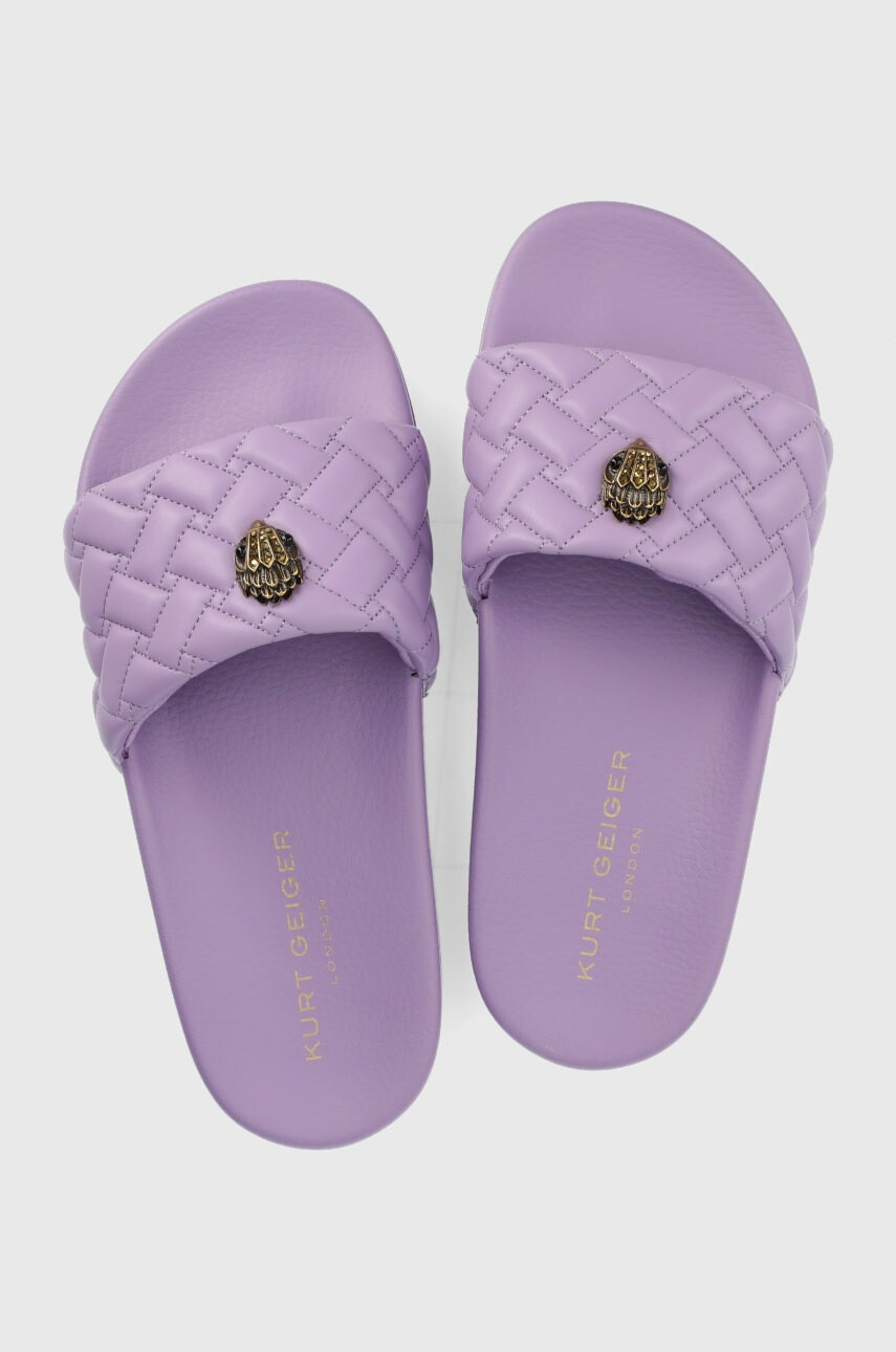 Kurt Geiger London Чехли дамски в лилаво - Pepit.bg
