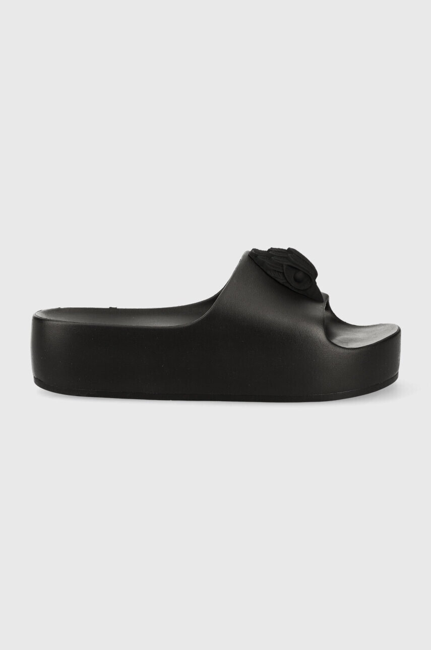 Kurt Geiger London Чехли Eagle Chunky Slide в черно с платформа 9787200999 - Pepit.bg