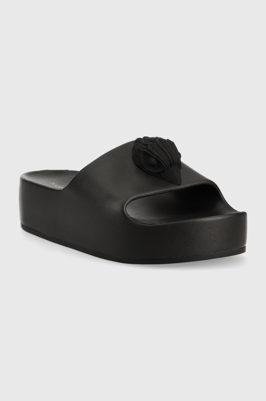Kurt Geiger London Чехли Eagle Chunky Slide в черно с платформа 9787200999 - Pepit.bg