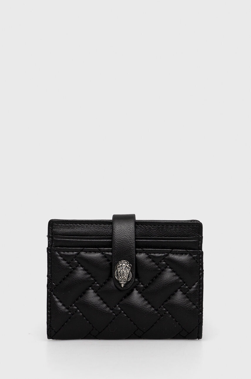 Kurt Geiger London Кожен калъф за карти дамски в черно - Pepit.bg