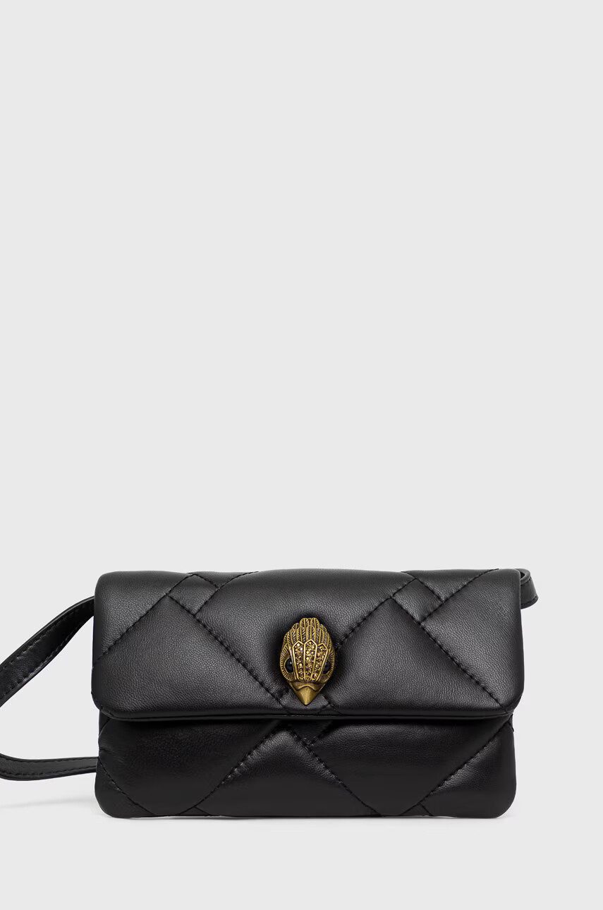 Kurt Geiger London Кожен клъч в черно - Pepit.bg
