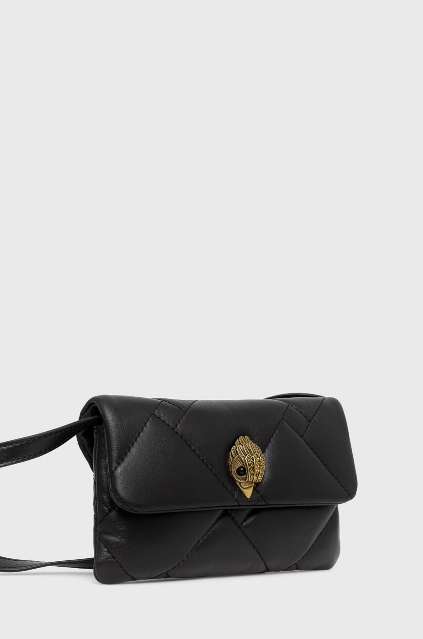 Kurt Geiger London Кожен клъч в черно - Pepit.bg