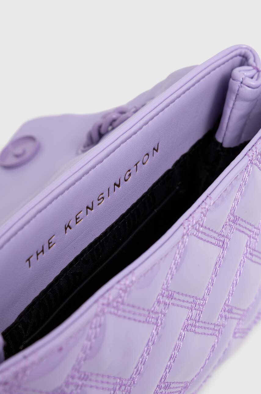 Kurt Geiger London Кожена чанта в лилаво - Pepit.bg