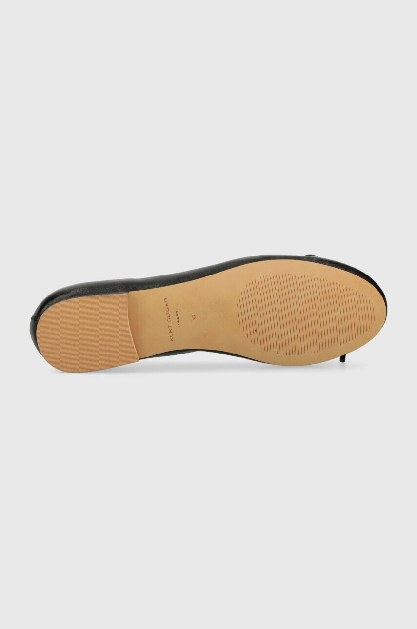 Kurt Geiger London Кожени балеринки Eagle Ballerina в черно 9790600109 - Pepit.bg