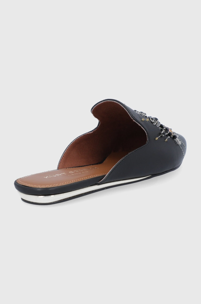 Kurt Geiger London Кожени чехли Olive Eye дамски в черно 4751800109 - Pepit.bg