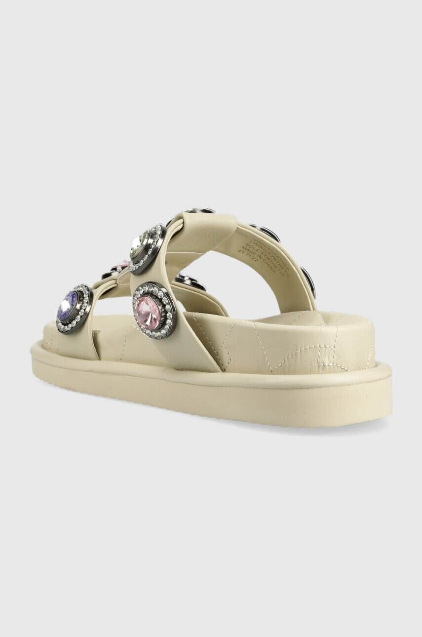 Kurt Geiger London Кожени чехли Orson в сиво с платформа - Pepit.bg