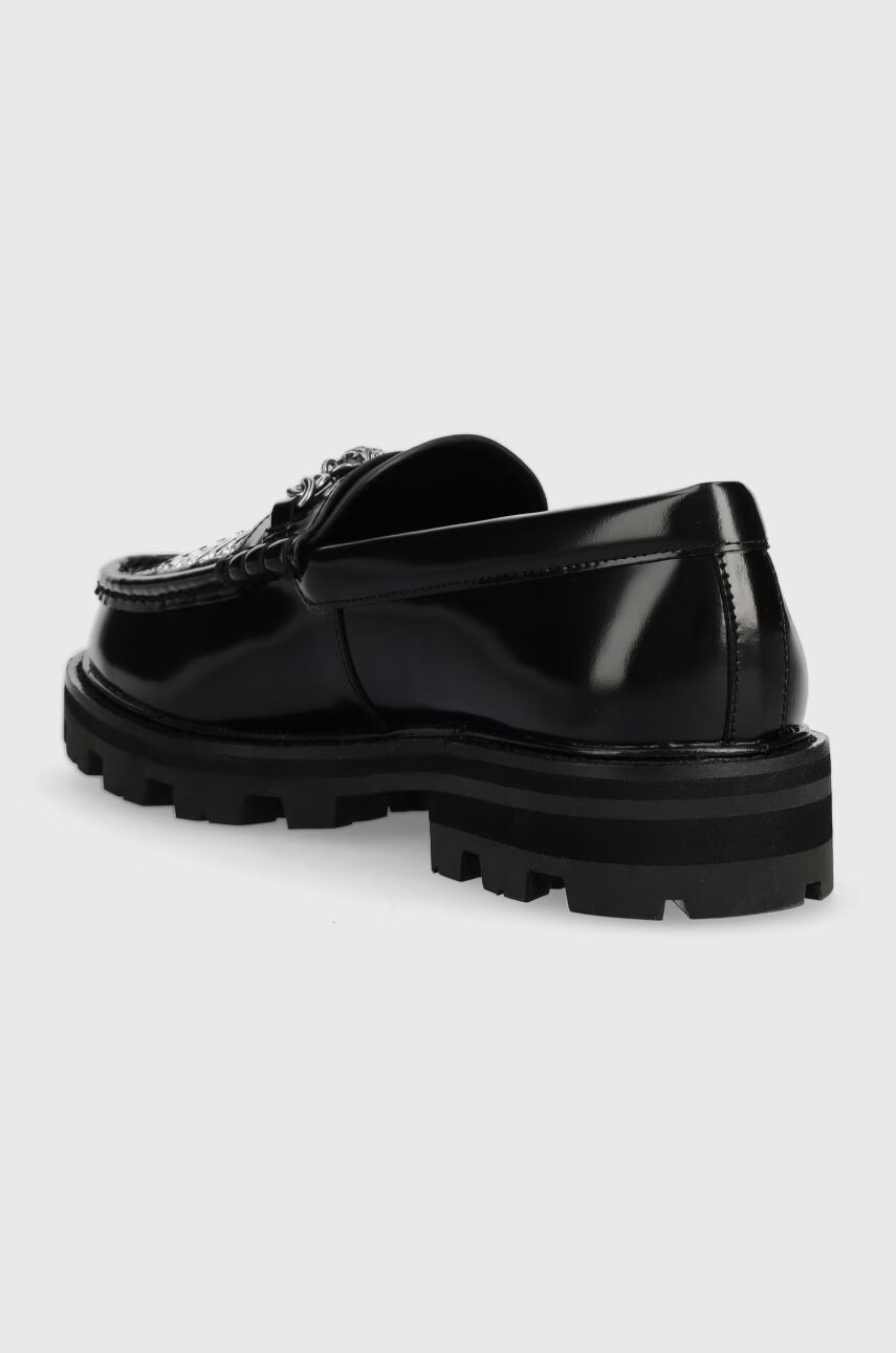 Kurt Geiger London Кожени мокасини Carnaby в черно с платформа 9422109109 - Pepit.bg