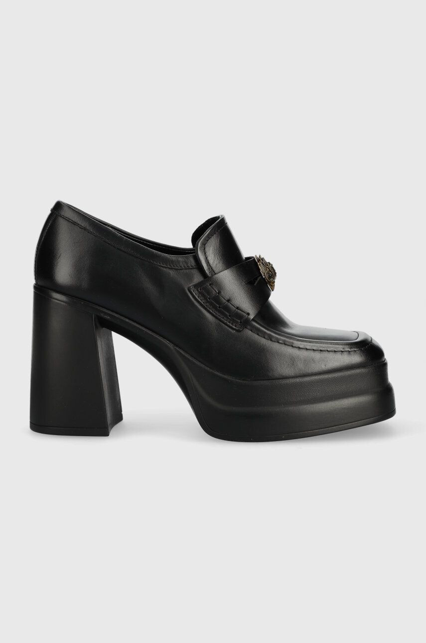 Kurt Geiger London Кожени обувки с дебел ток Stomp Heeled Loafer - Pepit.bg